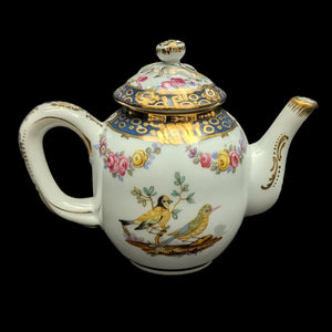 Miniature V&A Museum "Tournay" Teapot (Franklin Mint) 🇧🇪⚜️🐦