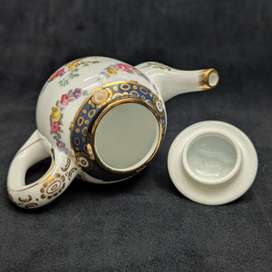 Miniature V&A Museum "Tournay" Teapot (Franklin Mint) 🇧🇪⚜️🐦