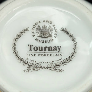 Miniature V&A Museum "Tournay" Teapot (Franklin Mint) 🇧🇪⚜️🐦