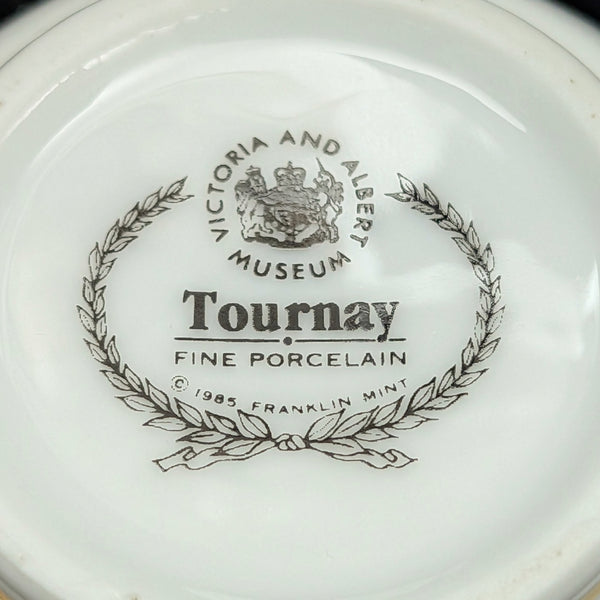 Miniature V&A Museum "Tournay" Teapot (Franklin Mint) 🇧🇪⚜️🐦