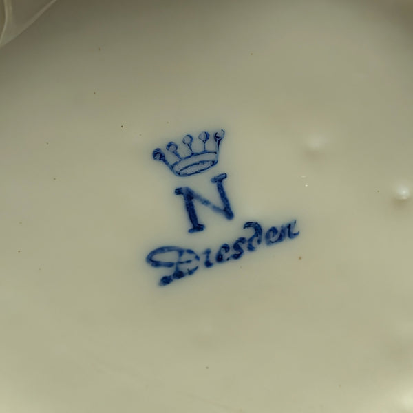 Pair of Miniature Dresden-Style Porcelain Candle Holders (Pink Roses & Gilt) 🌹🕯️🇩🇪