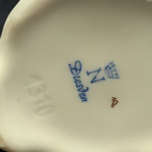 Paar Miniatur-Kerzenhalter aus Porzellan im Dresdner Stil (rosa Rosen &amp; Goldverzierungen) 🌹🕯️🇩🇪