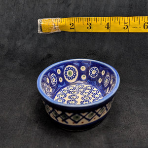 Small Oval Polish Pottery Dish/Baker (Bolesławiec, Traditional Peacock Eye) 🇵🇱🍽️💙