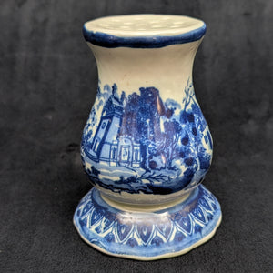 Vintage Blue & White Ironstone Sugar Caster/Muffineer (Victoria Transferware) 💙🏰🧂