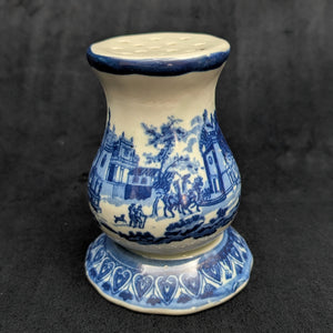 Vintage Blue & White Ironstone Sugar Caster/Muffineer (Victoria Transferware) 💙🏰🧂