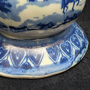 Vintage Blue & White Ironstone Sugar Caster/Muffineer (Victoria Transferware) 💙🏰🧂