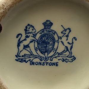 Vintage Blue & White Ironstone Sugar Caster/Muffineer (Victoria Transferware) 💙🏰🧂