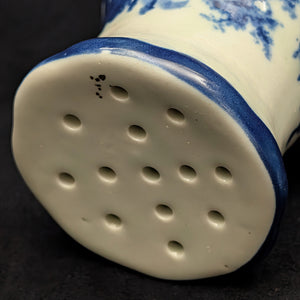 Vintage Blue & White Ironstone Sugar Caster/Muffineer (Victoria Transferware) 💙🏰🧂