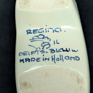 Vintage Delft Blue Figural Clog Accessories Set (Regina, Holland) 🇳🇱🔥⛵