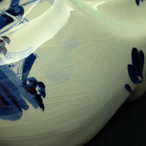 Vintage Delft Blue Figural Clog Accessories Set (Regina, Holland) 🇳🇱🔥⛵