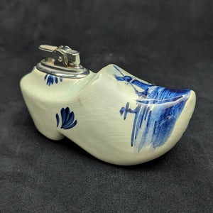 Vintage Delft Blue Figural Clog Accessories Set (Regina, Holland) 🇳🇱🔥⛵