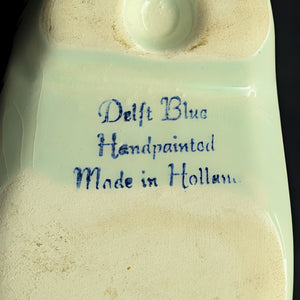 Vintage Delft Blue Figural Clog Accessories Set (Regina, Holland) 🇳🇱🔥⛵