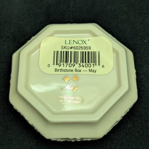 Lenox Porzellan-Geburtssteinbox (Mai) 🇺🇸💚🌸