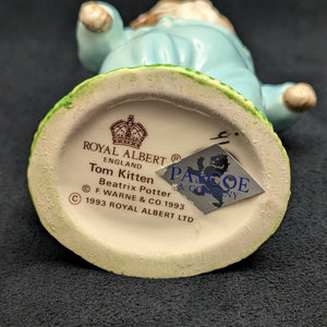 Royal Albert Beatrix Potter Figur, „Tom Kitten“ (Copyright 1993) 🐱🇬🇧📚
