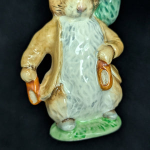 Vintage Beswick Beatrix Potter Figurine, "Benjamin Bunny" (Beswick England) 🐰🎩🥕