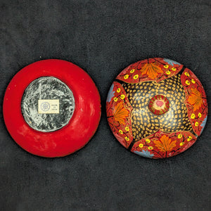 Vintage Hand-Painted Kashmiri Trinket Box (Papier-Mâché) 🇮🇳🌹✨