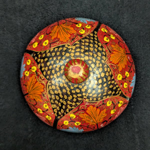 Vintage Hand-Painted Kashmiri Trinket Box (Papier-Mâché) 🇮🇳🌹✨