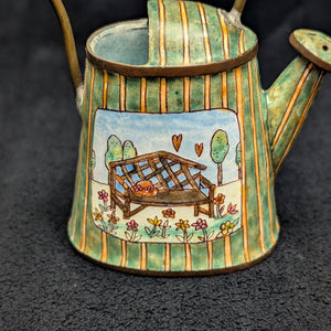 Miniature Empress Arts Watering Can (Year 2000) 🪴💚💛