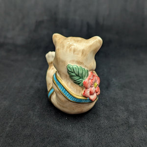 Fitz and Floyd "Kitten Kaboodle" Figurine (Playful Cat) 🐈🎀🌸