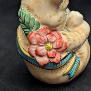 Fitz and Floyd "Kitten Kaboodle" Figurine (Playful Cat) 🐈🎀🌸