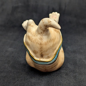 Fitz and Floyd "Kitten Kaboodle" Figurine (Belly Up Pose) 🐈‍⬛🎀💜