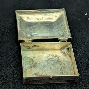 Vintage Navajo/Southwestern Silver Pill Box (Turquoise) 🇺🇸💎🗃️