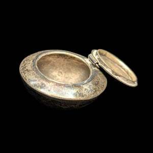 Antique Miniature Hand-Hammered Silver Pill Box/Amulet (Domed) 🥈💊✨