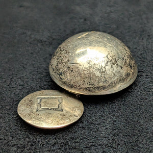 Antique Miniature Hand-Hammered Silver Pill Box/Amulet (Domed) 🥈💊✨