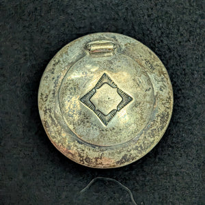 Antique Miniature Hand-Hammered Silver Pill Box/Amulet (Domed) 🥈💊✨