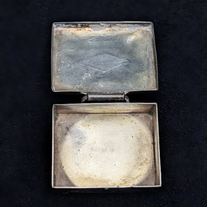 Vintage Sterling Silver Pill Box/Fob (Hand-Stamped Symbols) 🇺🇸🦅🥈