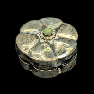 Vintage Mexican Sterling Silver Floral Pill Box (Iguala 925) 🇲🇽🌸🥈