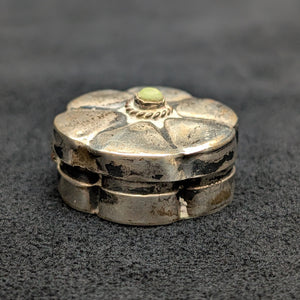 Vintage Mexican Sterling Silver Floral Pill Box (Iguala 925) 🇲🇽🌸🥈