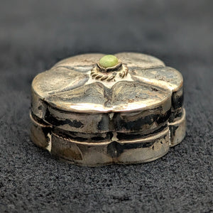 Vintage Mexican Sterling Silver Floral Pill Box (Iguala 925) 🇲🇽🌸🥈