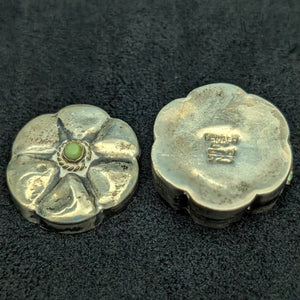 Vintage Mexican Sterling Silver Floral Pill Box (Iguala 925) 🇲🇽🌸🥈