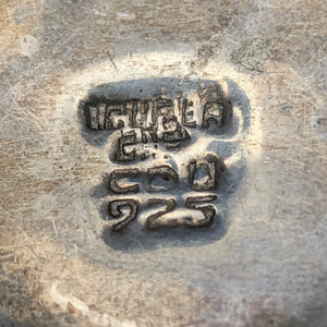 Vintage Mexican Sterling Silver Floral Pill Box (Iguala 925) 🇲🇽🌸🥈