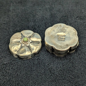 Vintage Mexican Sterling Silver Floral Pill Box (Iguala 925) 🇲🇽🌸🥈