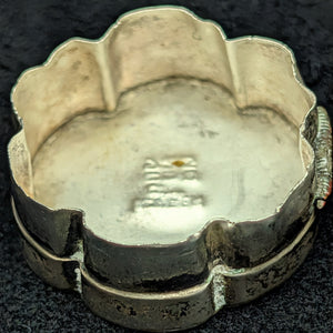 Vintage Mexican Sterling Silver Floral Pill Box (Iguala 925) 🇲🇽🌸🥈
