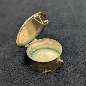 Vintage Mexican Abalone & Mother-of-Pearl Pill Box (Marked Alpaca) 🇲🇽🐚🌸