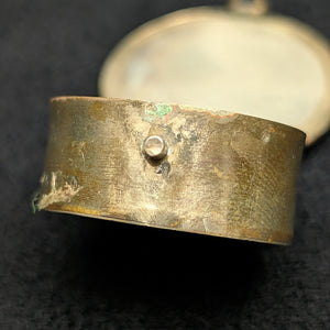 Vintage Mexican Abalone & Mother-of-Pearl Pill Box (Marked Alpaca) 🇲🇽🐚🌸