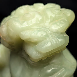 Vintage chinesischer Steinsiegelstempel (Foo-Hund) 🇨🇳🦁💚