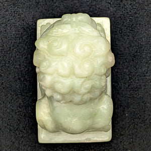 Vintage chinesischer Steinsiegelstempel (Foo-Hund) 🇨🇳🦁💚