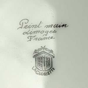 Authentic Limoges Porcelain Trinket Box (Hand-Painted Fishing Dock Scene) 🇫🇷🎣🐟