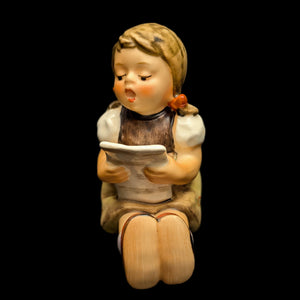 Vintage Hummel Figurine #163/0 "Singing Lesson" (Goebel, W. Germany Era) 🇩🇪👧🎶