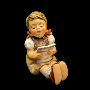 Vintage Hummel Figurine #163/0 "Singing Lesson" (Goebel, W. Germany Era) 🇩🇪👧🎶