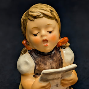 Vintage Hummel Figurine #163/0 "Singing Lesson" (Goebel, W. Germany Era) 🇩🇪👧🎶