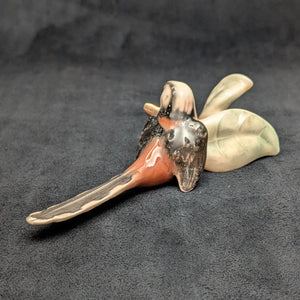 Vintage Goebel Porcelain Bird Figurine, Long-tailed Titmouse (W. Germany) 🐦🇩🇪🌿