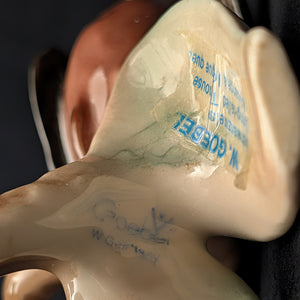 Vintage Goebel Porcelain Bird Figurine, Long-tailed Titmouse (W. Germany) 🐦🇩🇪🌿