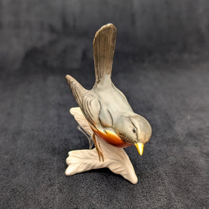 Vintage Goebel Porzellan-Vogelfigur, Amerikanisches Rotkehlchen (Westdeutschland) 🐦🇺🇸🧡