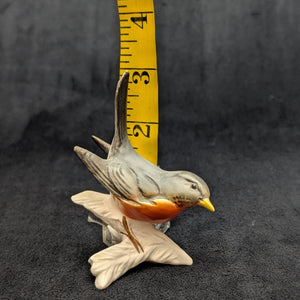 Vintage Goebel Porzellan-Vogelfigur, Amerikanisches Rotkehlchen (Westdeutschland) 🐦🇺🇸🧡