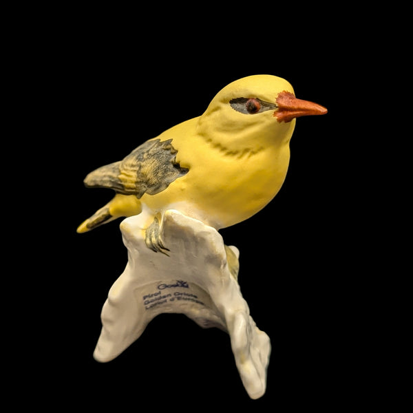 Vintage Goebel Porcelain Bird Figurine, Golden Oriole (W. Germany) ☀️🐦🇩🇪